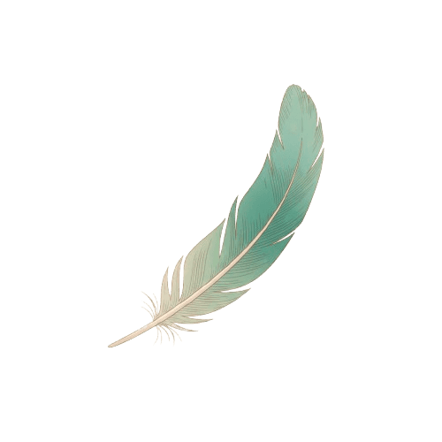 A gentle feather, symbolizing lightness and acceptance